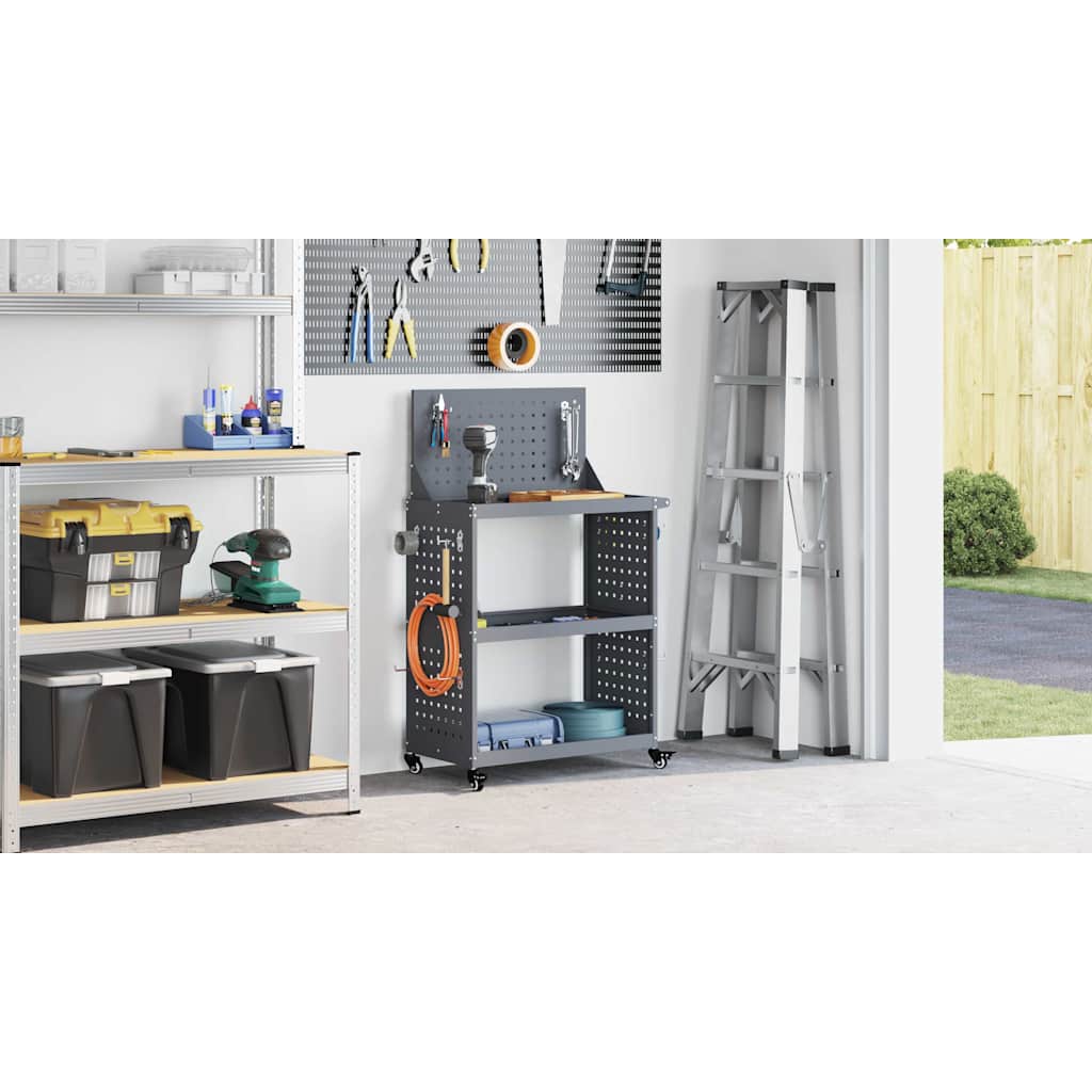 Tool Trolley Anthracite 65 x 35 x 111 cm Cold-rolled Steel