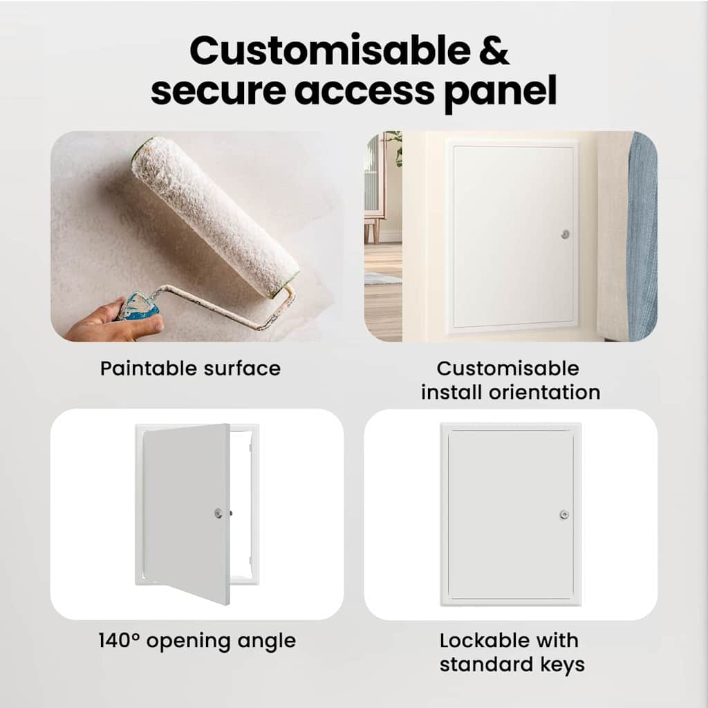 Access Panel White 43 x 33 x 3 cm Steel