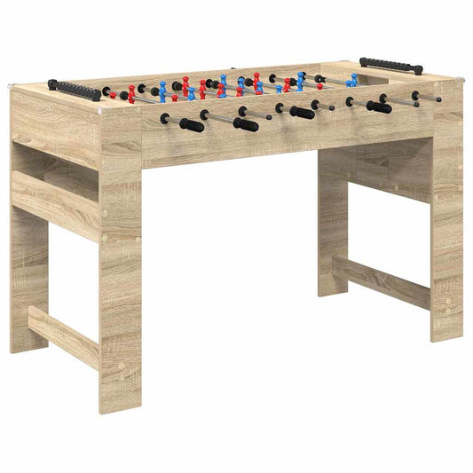 Foosball Table Sonoma Oak 125 x 60.5 x 80 cm Engineered Wood Foosball Table Sonoma Oak 125 x 60.5 x 80 cm Engineered Wood
