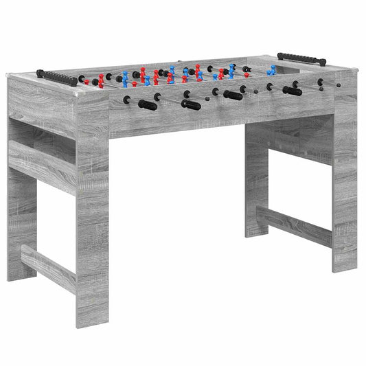 Foosball Table Grey Sonoma 125 x 60.5 x 80 cm Engineered Wood Foosball Table Grey Sonoma 125 x 60.5 x 80 cm Engineered Wood