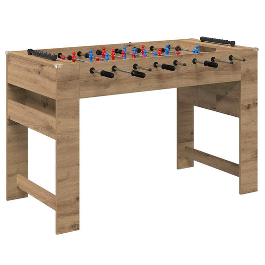 Foosball Table Artisan Oak 125 x 60.5 x 80 cm Engineered Wood Foosball Table Artisan Oak 125 x 60.5 x 80 cm Engineered Wood