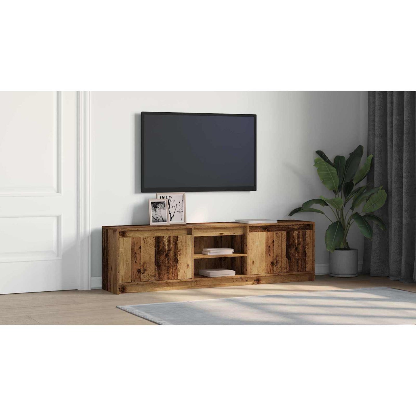 TV Units 2 pcs Brown 180 x 34 x 50 cm Engineered wood