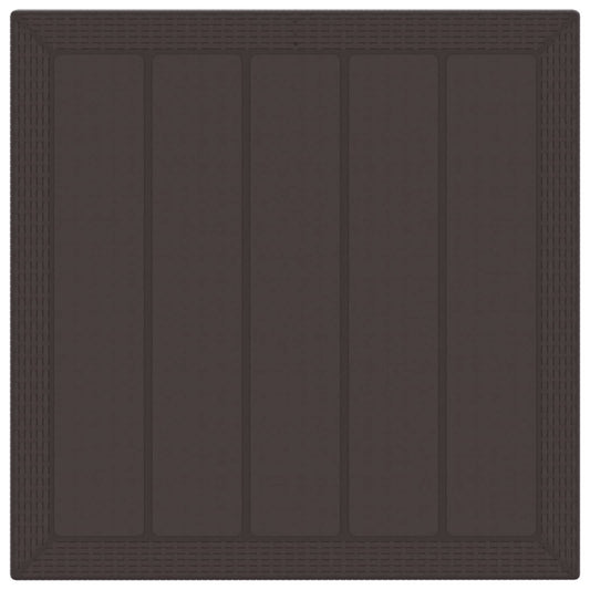 Garden Dining Set 3 pcs Brown Polypropylene Garden Dining Set 3 pcs Brown Polypropylene