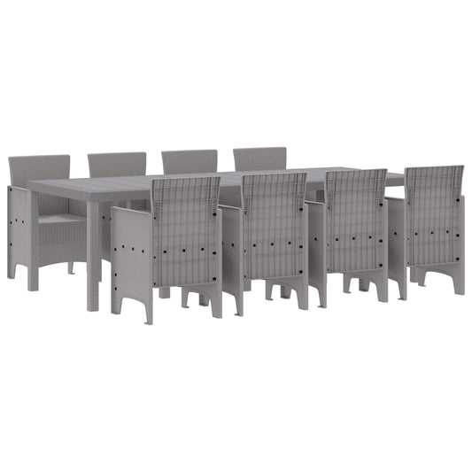 Garden Dining Set 9 pcs White Polypropylene Garden Dining Set 9 pcs White Polypropylene
