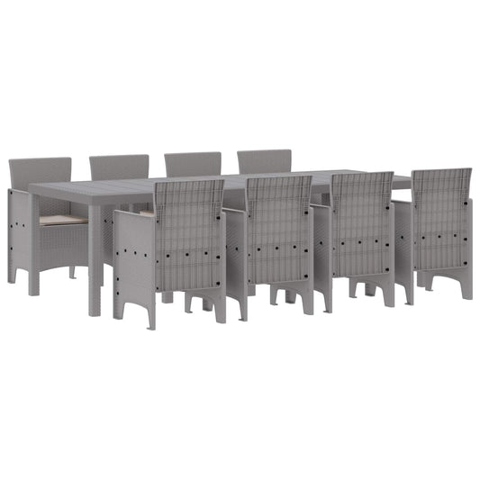 Garden Dining Set 9 pcs White Polypropylene Garden Dining Set 9 pcs White Polypropylene