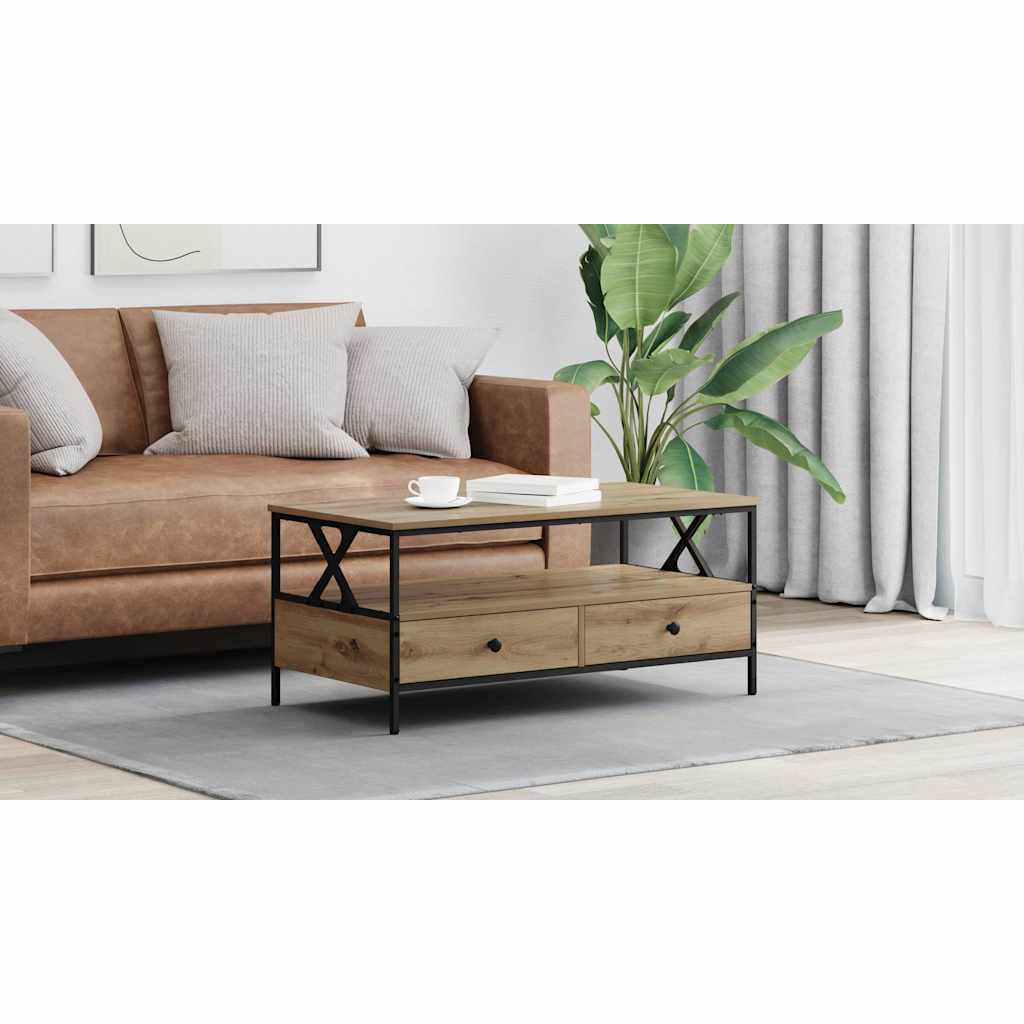 Coffee Table Artisan oak 100 x 51 x 45 cm Engineered wood
