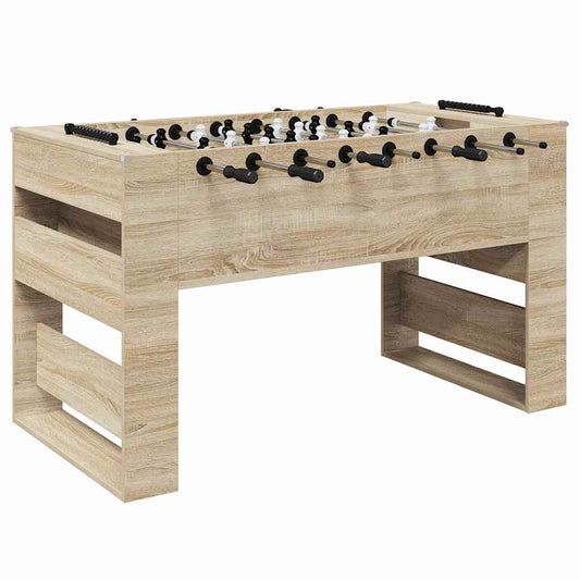 Foosball Table Sonoma Oak 146.5 x 74 x 85 cm Engineered Wood Foosball Table Sonoma Oak 146.5 x 74 x 85 cm Engineered Wood