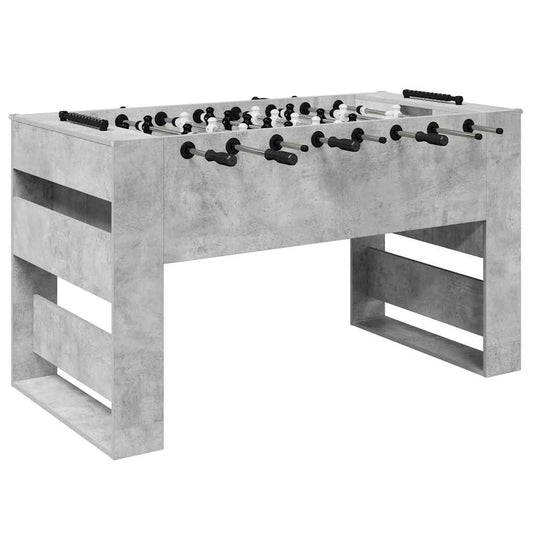 Foosball Table Concrete Grey 146.5 x 74 x 85 cm Engineered Wood Foosball Table Concrete Grey 146.5 x 74 x 85 cm Engineered Wood