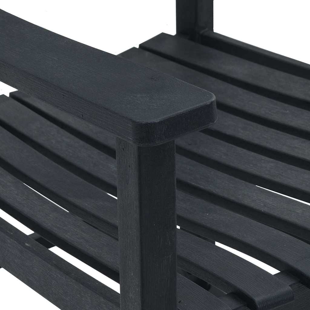 Rocking Chair Black 84 x 65 x 114 cm Resin