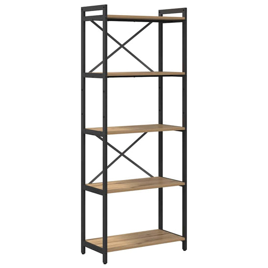Bookshelf 60 x 30 x 155 cm Engineered Wood Artisan Oak Bookshelf 60 x 30 x 155 cm Engineered Wood Artisan Oak