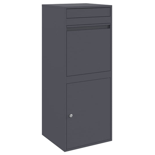 Parcel Drop Box with Storage Anthracite 47.5 x 38 x 59 cm Steel Parcel Drop Box with Storage Anthracite 47.5 x 38 x 59 cm Steel