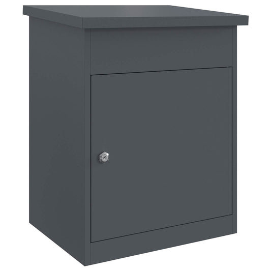 Parcel Drop Box with Storage Anthracite 47.5 x 38 x 59 cm Steel Parcel Drop Box with Storage Anthracite 47.5 x 38 x 59 cm Steel
