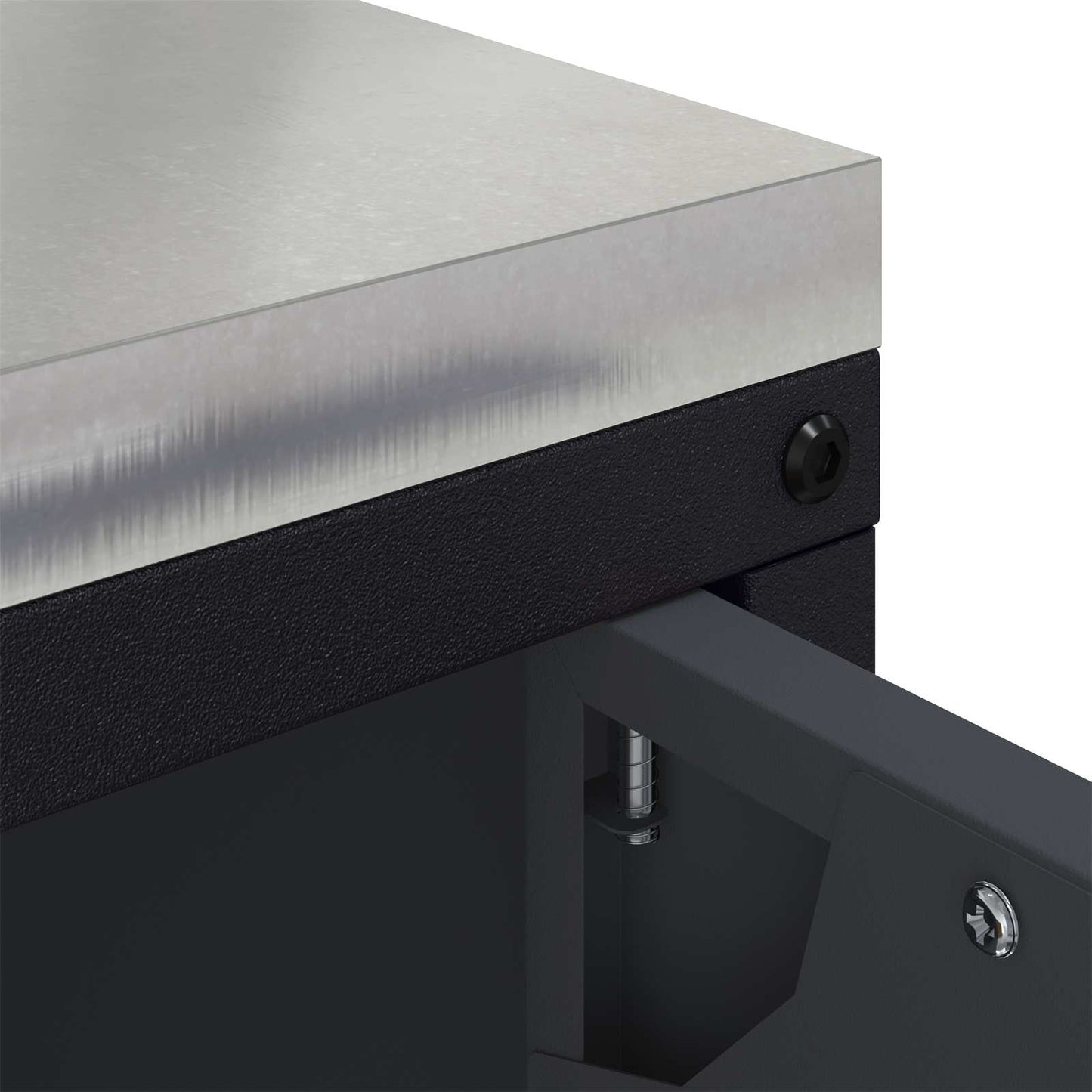 Kitchen Storage HATTEM Anthracite 90 x 50 x 53 cm Steel