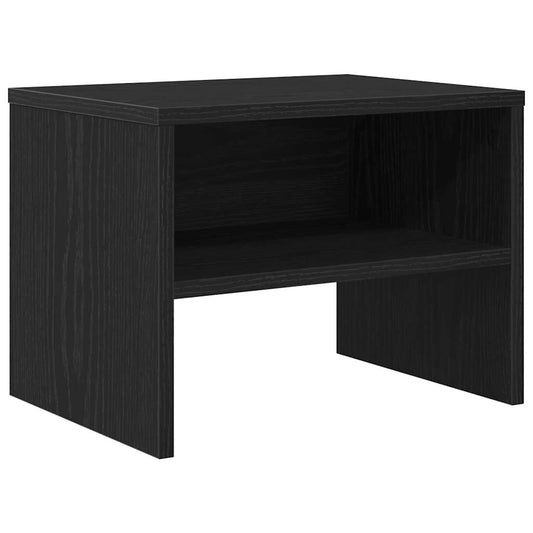 Bedside Cabinet Black oak 40 x 40 x 30 cm Engineered wood Bedside Cabinet Black oak 40 x 40 x 30 cm Engineered wood