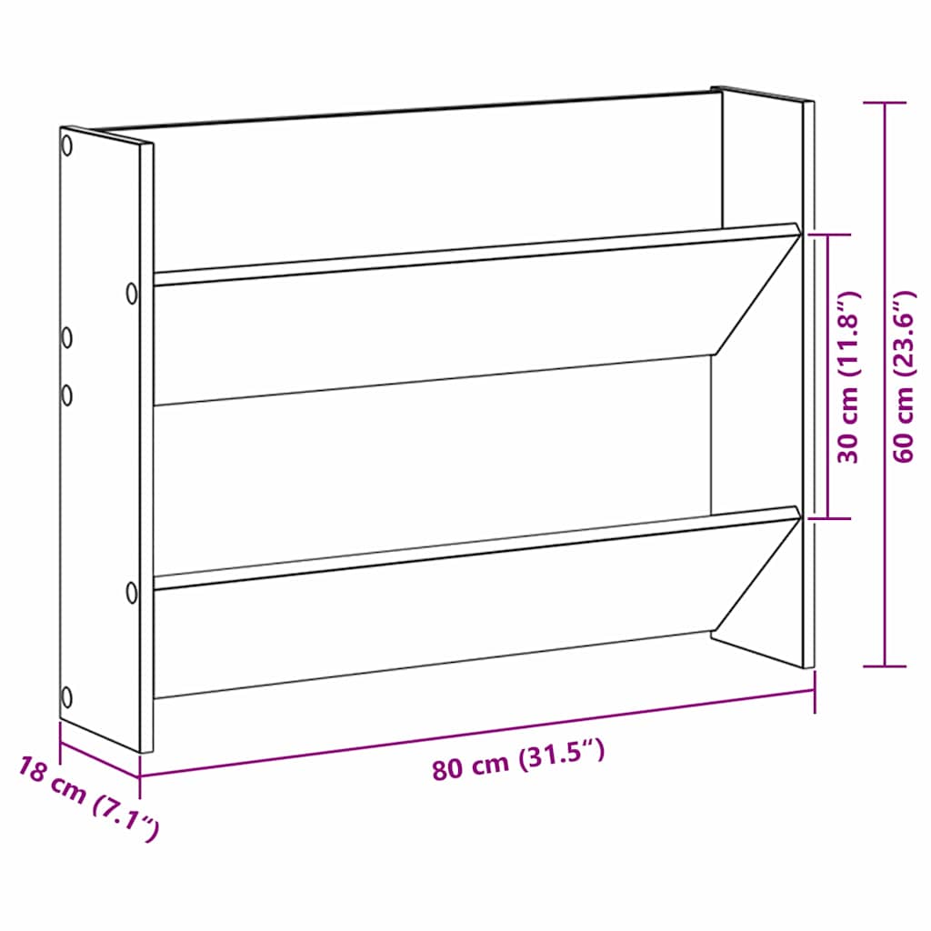 Shoe Cabinet 2 pcs 83 x 18 x 60 cm Engineered Wood Black Oak