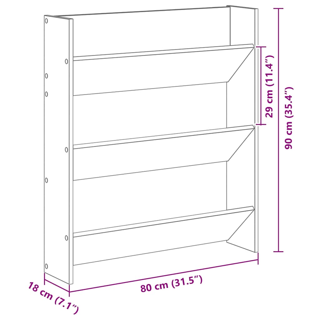 Shoe Cabinet 2 pcs 86 x 18 x 90 cm Engineered Wood Black Oak