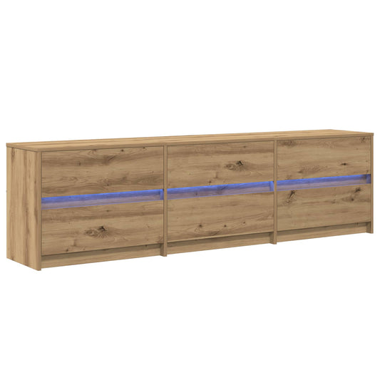 TV Units 2 pcs Artisan Oak 180 x 34 x 50 cm Engineered Wood TV Units 2 pcs Artisan Oak 180 x 34 x 50 cm Engineered Wood