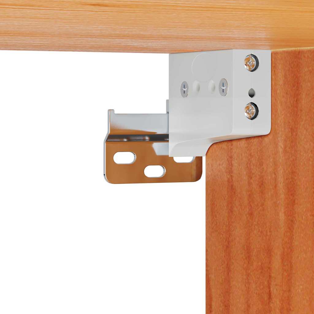 Bedside Table Wax Brown 50 x 32.5 x 24 cm Solid pine wood