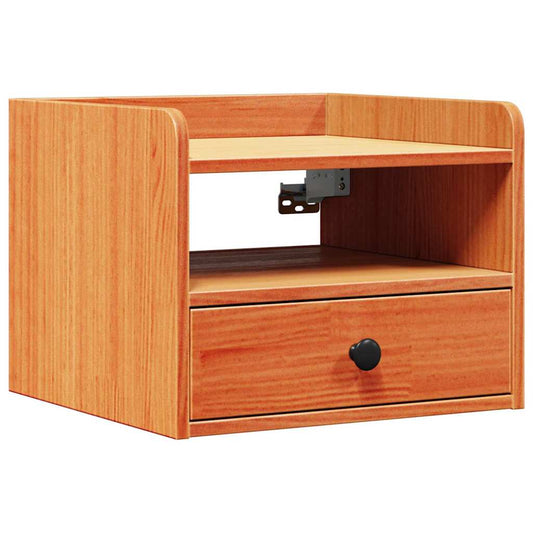 Bedside Table Wax Brown 38 x 36 x 29.5 cm Solid pine wood Bedside Table Wax Brown 38 x 36 x 29.5 cm Solid pine wood