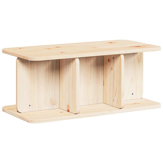 Coffee Table Natural 80 x 39.5 x 33.5 cm Solid pine wood Coffee Table Natural 80 x 39.5 x 33.5 cm Solid pine wood