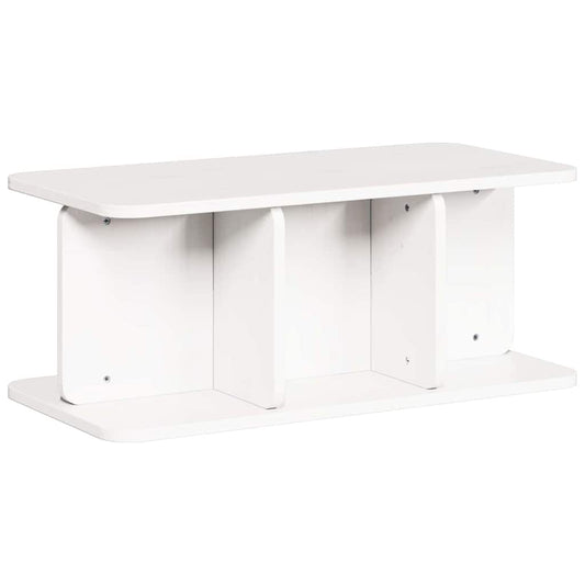 Coffee Table White 80 x 39.5 x 33.5 cm Solid pine wood Coffee Table White 80 x 39.5 x 33.5 cm Solid pine wood