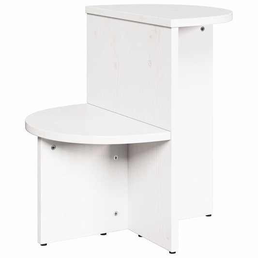 Coffee Table White 50 x 40 x 50 cm Solid pine wood Coffee Table White 50 x 40 x 50 cm Solid pine wood