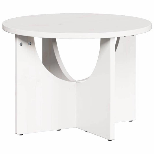 Coffee Table White 50 x 50 x 35 cm Solid pine wood Coffee Table White 50 x 50 x 35 cm Solid pine wood
