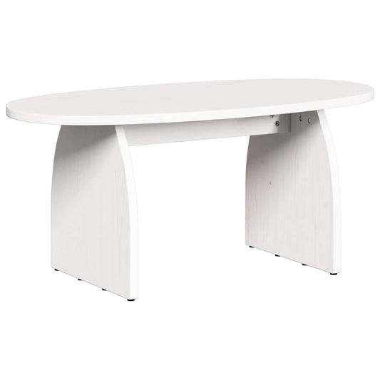 Coffee Table White 80 x 40 x 35 cm Solid Pine Wood Coffee Table White 80 x 40 x 35 cm Solid Pine Wood