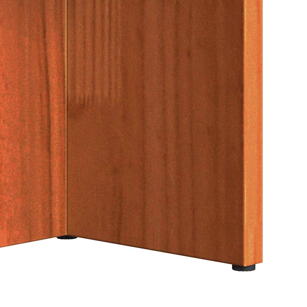 Coffee Table Wax Brown 80 x 39.5 x 35 cm Solid Pine wood