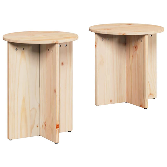 Coffee Table 2 pcs Natural 41.5 x 41.5 x 46 cm Coffee Table 2 pcs Natural 41.5 x 41.5 x 46 cm