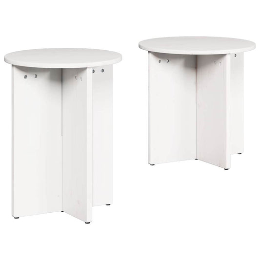 Coffee Table 2 pcs White 41.5 x 41.5 x 46 cm Coffee Table 2 pcs White 41.5 x 41.5 x 46 cm