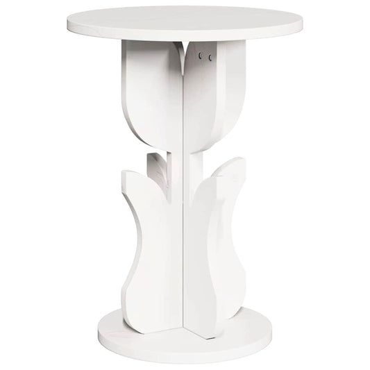 Coffee Table White 39.5 x 39.5 x 53.5 cm Solid pine wood Coffee Table White 39.5 x 39.5 x 53.5 cm Solid pine wood