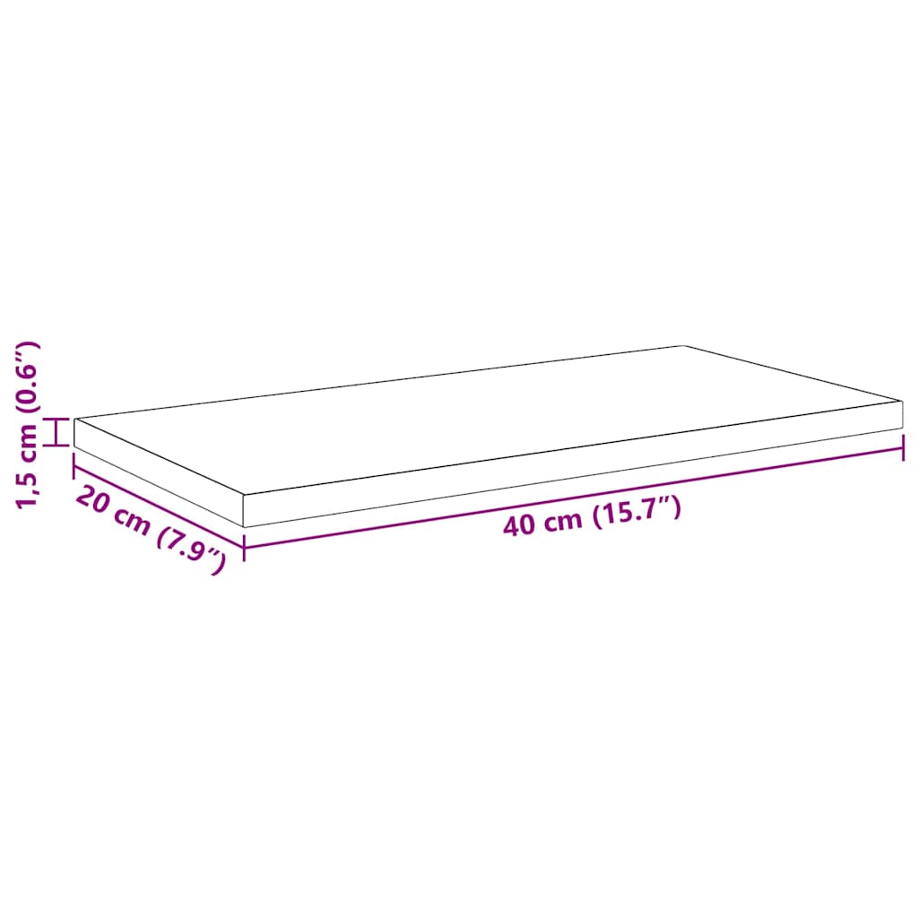 Bookshelf Board 4 pcs Black 40 x 20 x 1.5 cm Engineered Wood