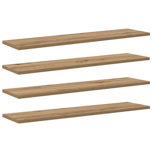 Bookshelf Board 4 pcs Brown 80 x 20 x 1.5 cm Engineered Wood Bookshelf Board 4 pcs Brown 80 x 20 x 1.5 cm Engineered Wood
