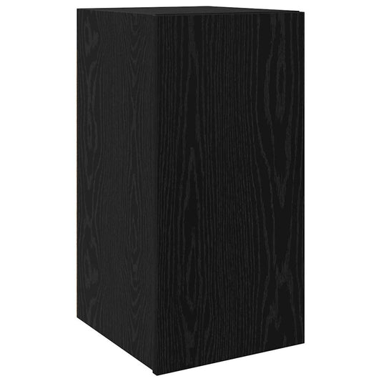 Wall TV Cabinet Black Oak 30.5 x 30 x 60 cm Engineered Wood Wall TV Cabinet Black Oak 30.5 x 30 x 60 cm Engineered Wood