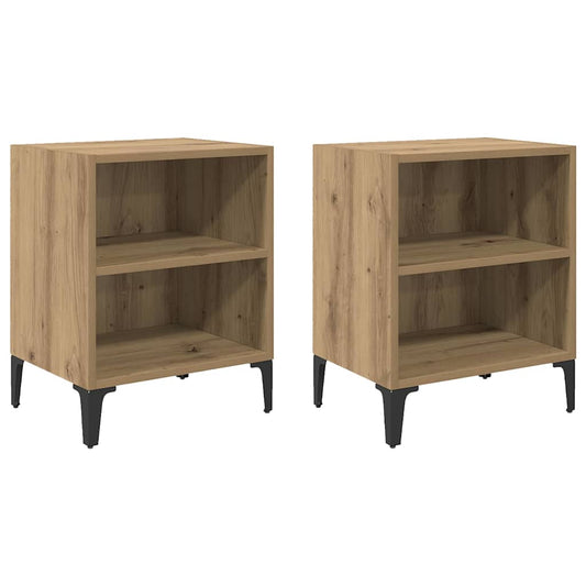 Bedside Cabinet 2 pcs Artisan Oak 40 x 30 x 50 cm Bedside Cabinet 2 pcs Artisan Oak 40 x 30 x 50 cm