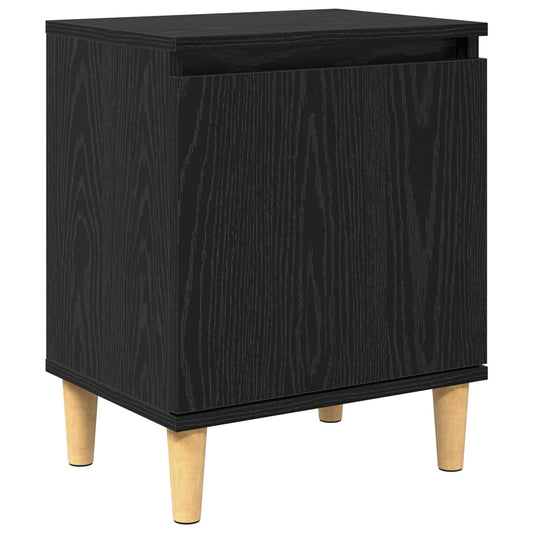 Bedside Cabinet Black Oak 40 x 30 x 50 cm Engineered Wood Bedside Cabinet Black Oak 40 x 30 x 50 cm Engineered Wood