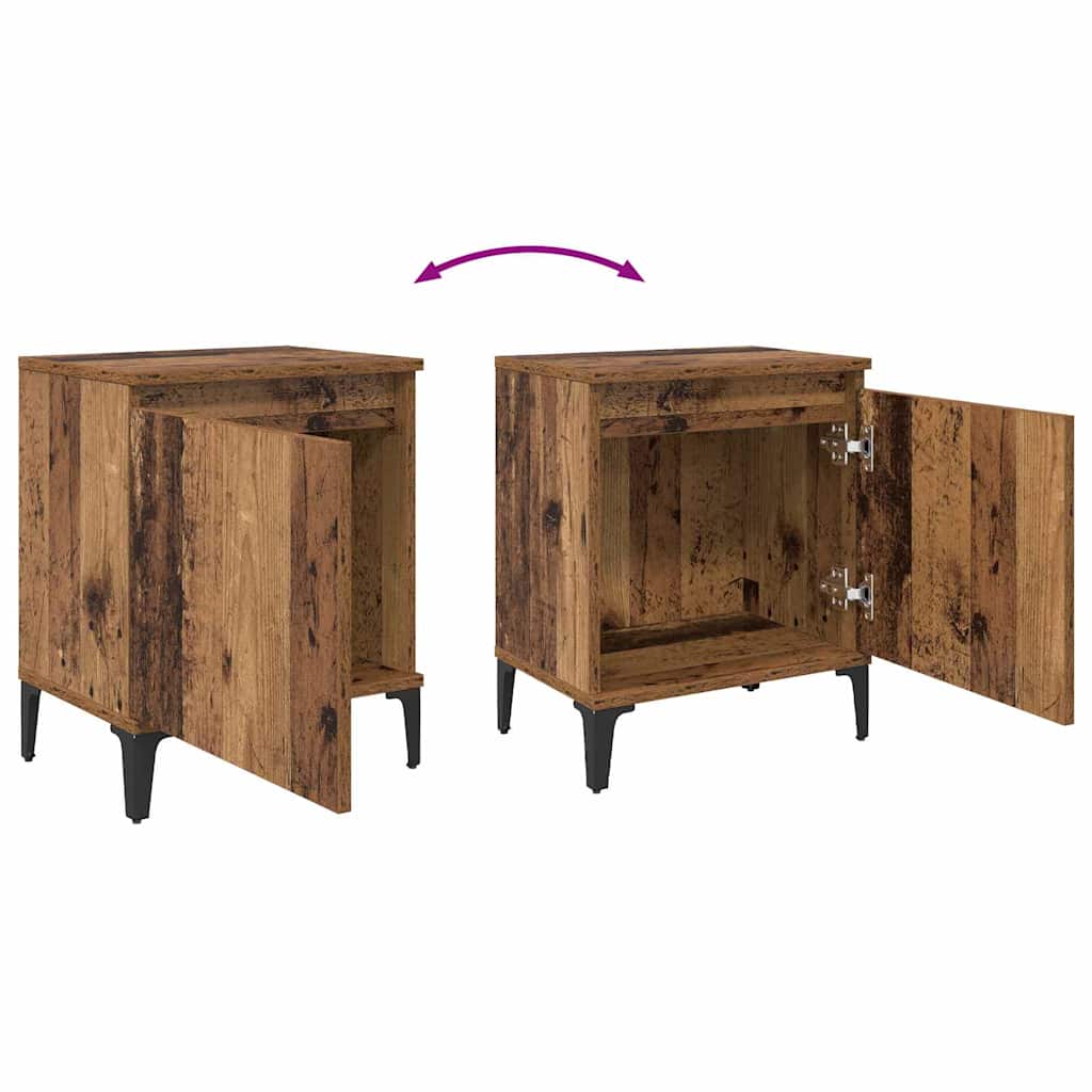 Bedside Cabinet Old Wood 40 x 30 x 50 cm Engineered Wood
