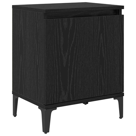 Bedside Cabinet Black Oak 40 x 30 x 50 cm Engineered Wood Bedside Cabinet Black Oak 40 x 30 x 50 cm Engineered Wood