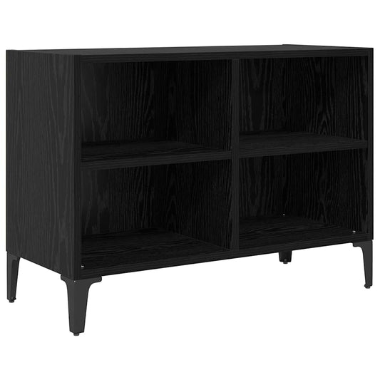 TV Cabinet Set Wall-mounted Black Engineered Wood TV Cabinet Set Wall-mounted Black Engineered Wood
