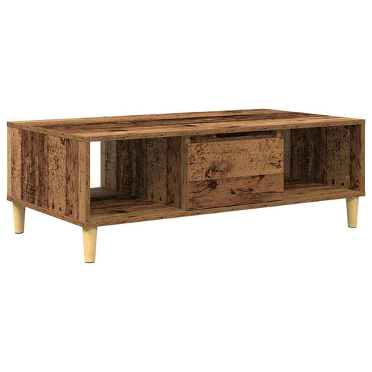 Coffee Table Old Wood 102 x 55 x 35 cm Engineered Wood Coffee Table Old Wood 102 x 55 x 35 cm Engineered Wood