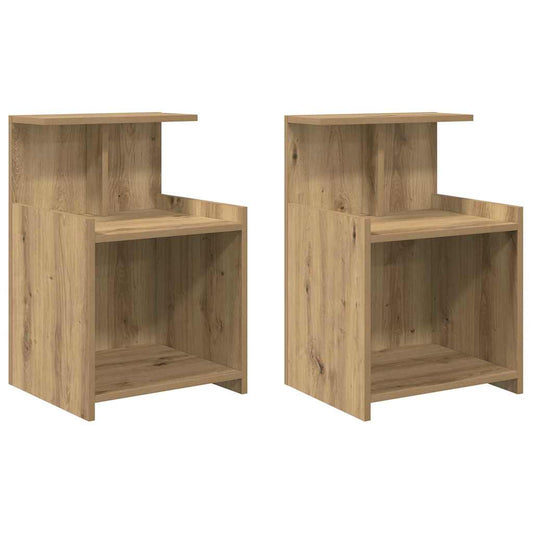 Bedside Cabinet 2 pcs Artisan Oak 40 x 35 x 60 cm Bedside Cabinet 2 pcs Artisan Oak 40 x 35 x 60 cm