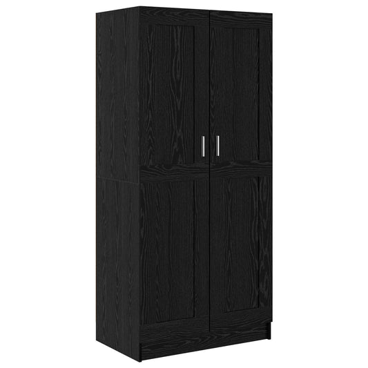 Wardrobe Black Oak 82.5 x 51.5 x 180 cm Engineered Wood Wardrobe Black Oak 82.5 x 51.5 x 180 cm Engineered Wood