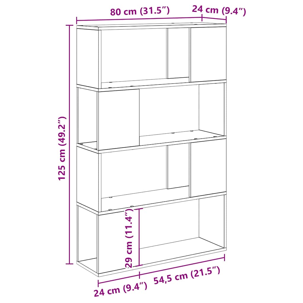 TV Cabinet Set 80 x 24 x 125 cm Black Engineered Wood