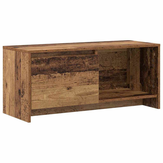 TV Cabinet Set Old Wood 90 x 35 x 40 cm Engineered Wood TV Cabinet Set Old Wood 90 x 35 x 40 cm Engineered Wood