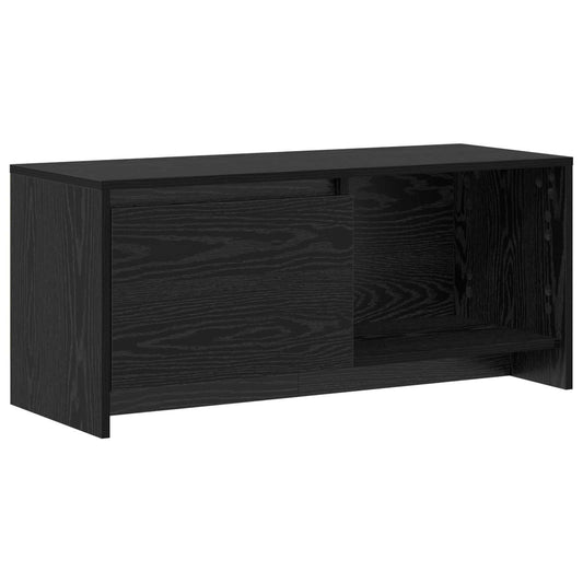 TV Cabinet Set Black Oak 90 x 35 x 40 cm Engineered Wood TV Cabinet Set Black Oak 90 x 35 x 40 cm Engineered Wood