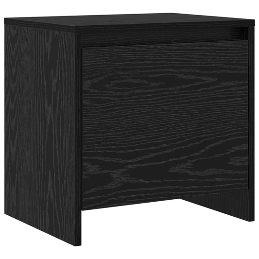 Bedside Cabinet Black Oak 45 x 34 x 44.5 cm Engineered Wood Bedside Cabinet Black Oak 45 x 34 x 44.5 cm Engineered Wood