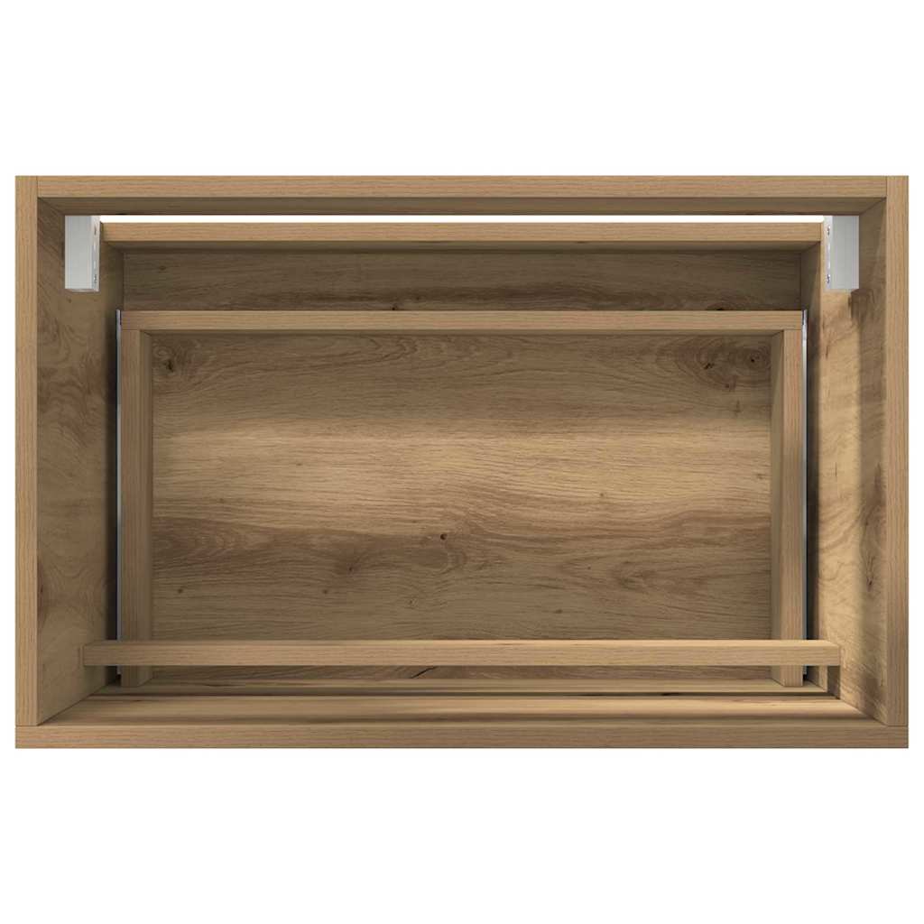 Bathroom Furniture Set with Drawer 2 pcs Artisan Oak