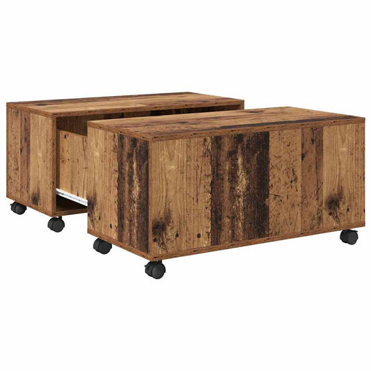 Coffee Table Old Wood 75 x 75 x 38 cm Engineered Wood Coffee Table Old Wood 75 x 75 x 38 cm Engineered Wood