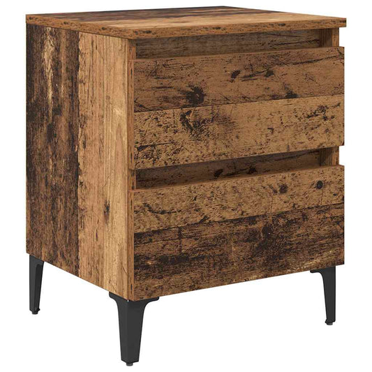 Bedside Cabinet Old wood 40 x 35 x 50 cm Engineered wood Bedside Cabinet Old wood 40 x 35 x 50 cm Engineered wood